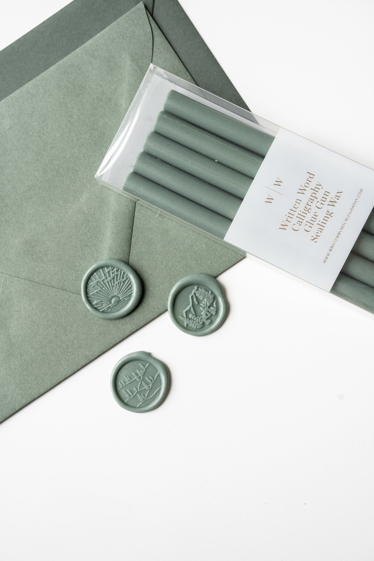 Premium Forest Green Glue Gun Sealing Wax Sticks - 5 Pack for DIY Crafts, Gift Wrapping, Wedding Invitations & Scrapbooking - High-Quality Hot Melt Adhesive for Creative Projects