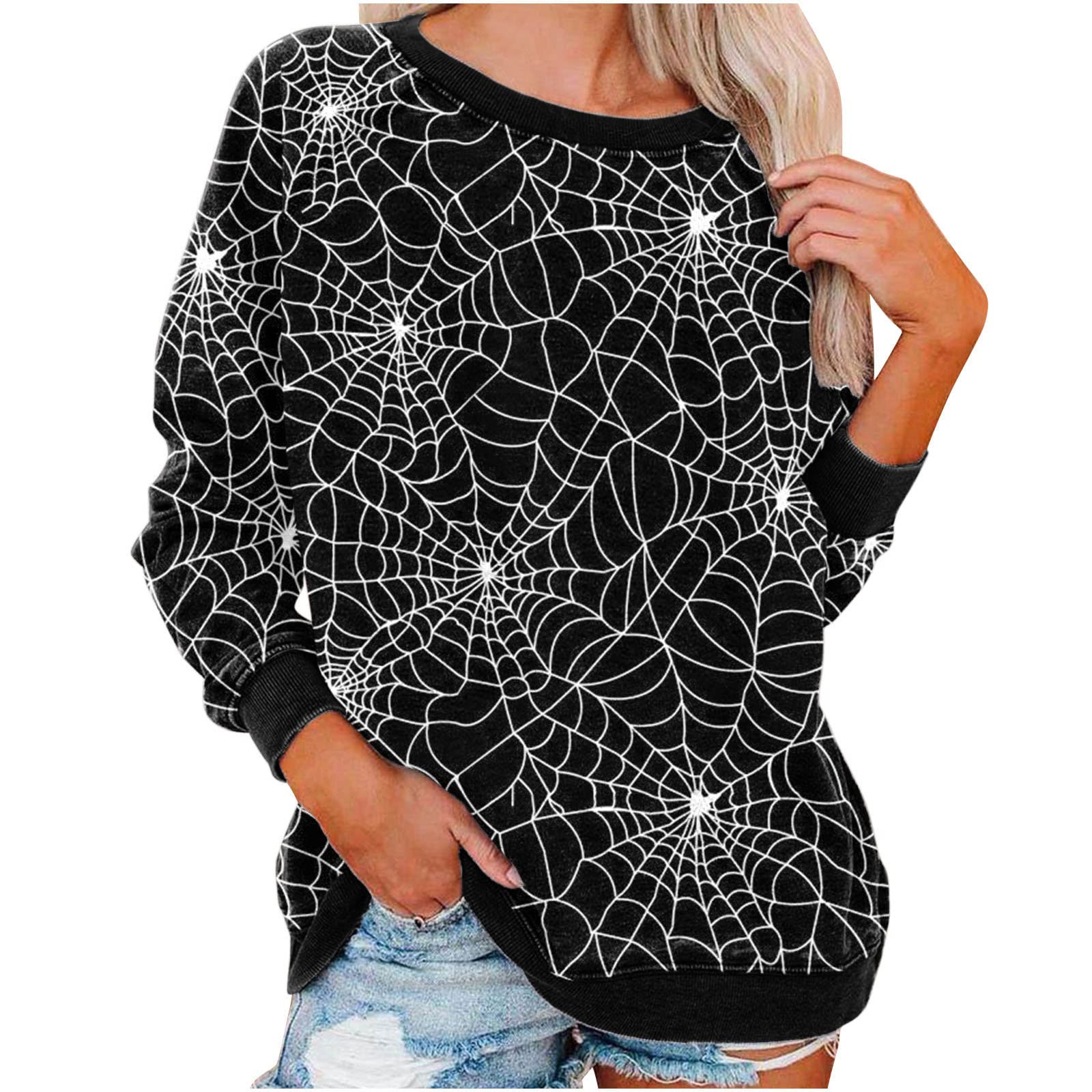 Women's Lightweight Drop Shoulder College Sweatshirts - Long Sleeve Workout Tops for Casual Wear, Gym & Campus Fashion