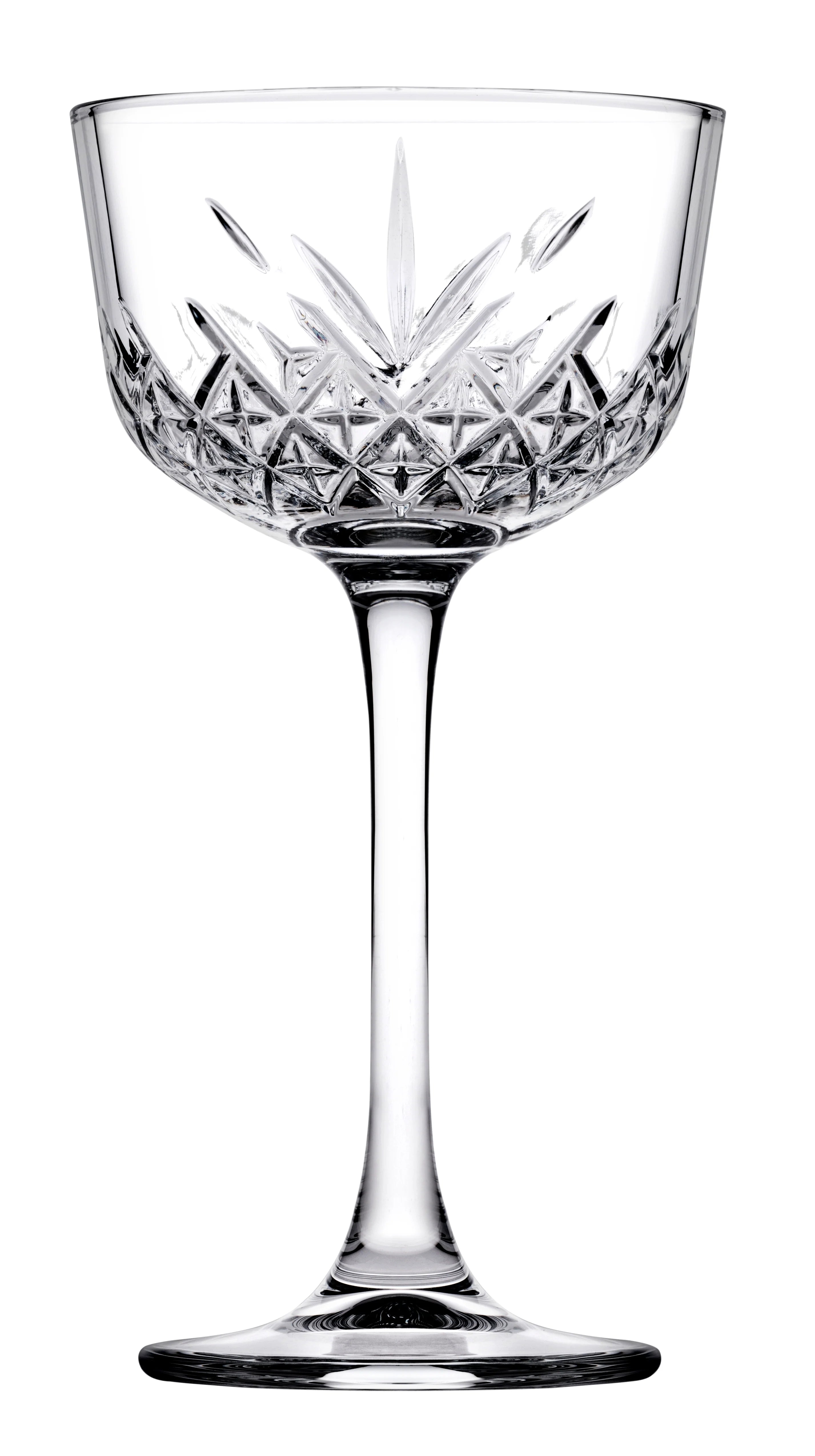Browne Timeless 5.4 Oz Nick and Nora Cocktail Glasses - Set of 2 Elegant Vintage-Inspired Drinking Glasses for Martinis, Cocktails & Champagne - Perfect for Home Bars, Dinner Parties & Romantic Date Nights