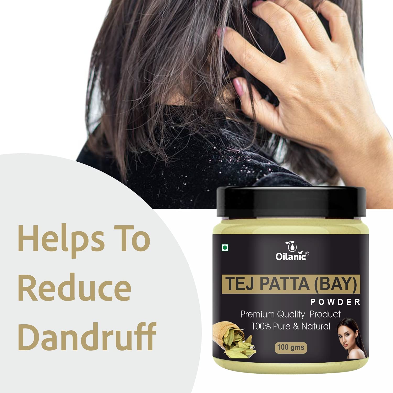 Oilanic 100% Pure & Natural Bay Leaf Powder (Tej Patta) - 2 Pack (200g Each) for Skin & Hair Care | DIY Beauty Recipes, Herbal Remedies & Ayurvedic Treatments