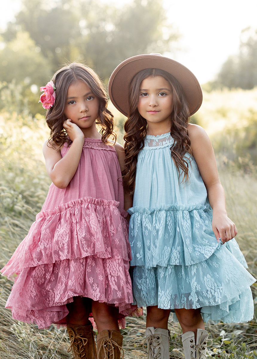 Elegant Catrina Dress in Dusty Rose - Flowy Maxi Dress for Women | Perfect for Weddings, Parties & Special Occasions