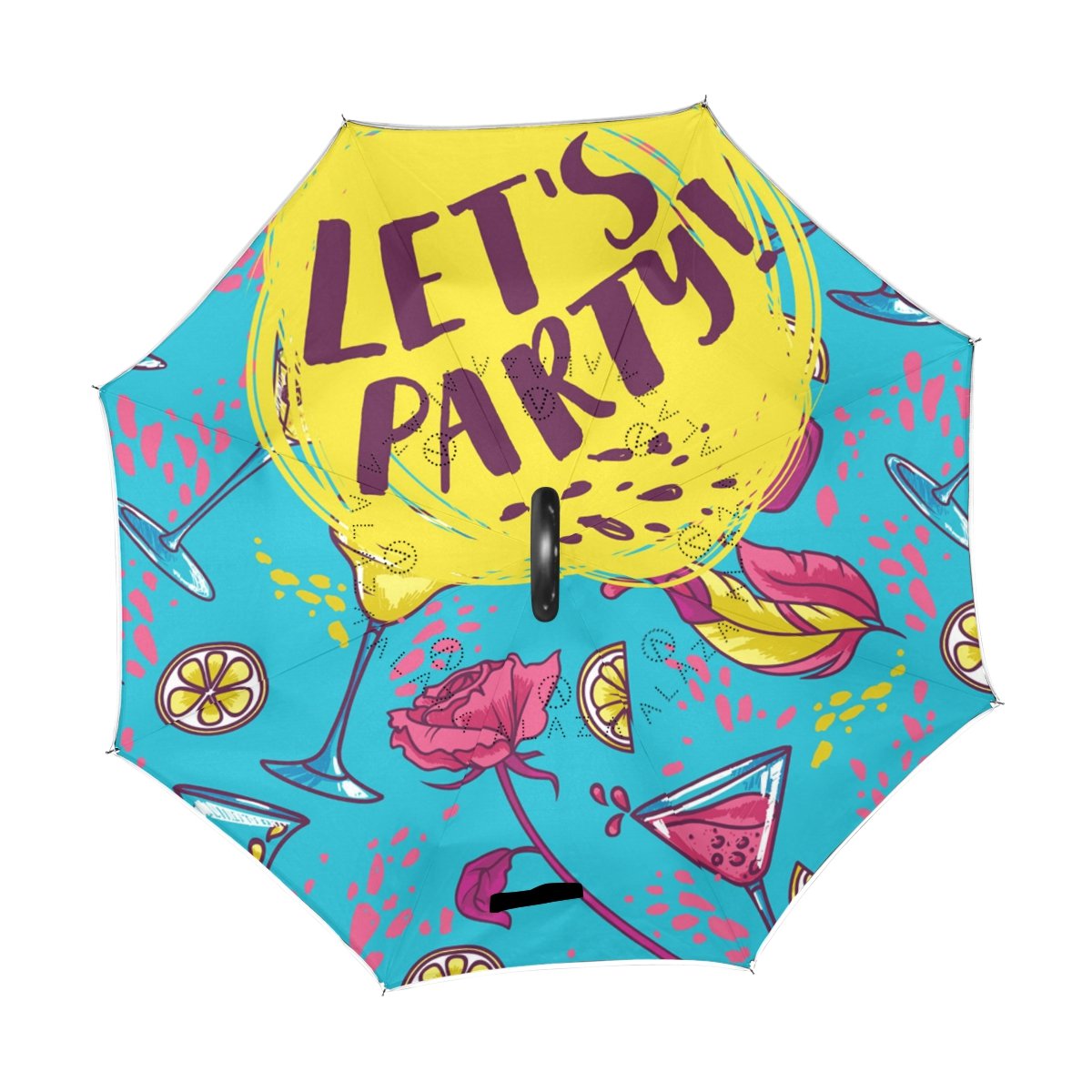 ALAZA Double Layer Inverted Windproof Umbrella - UV Protection Reverse Folding Umbrella for Car, Travel & Outdoor Use - Perfect for Summer, Rainy Days & Party Events