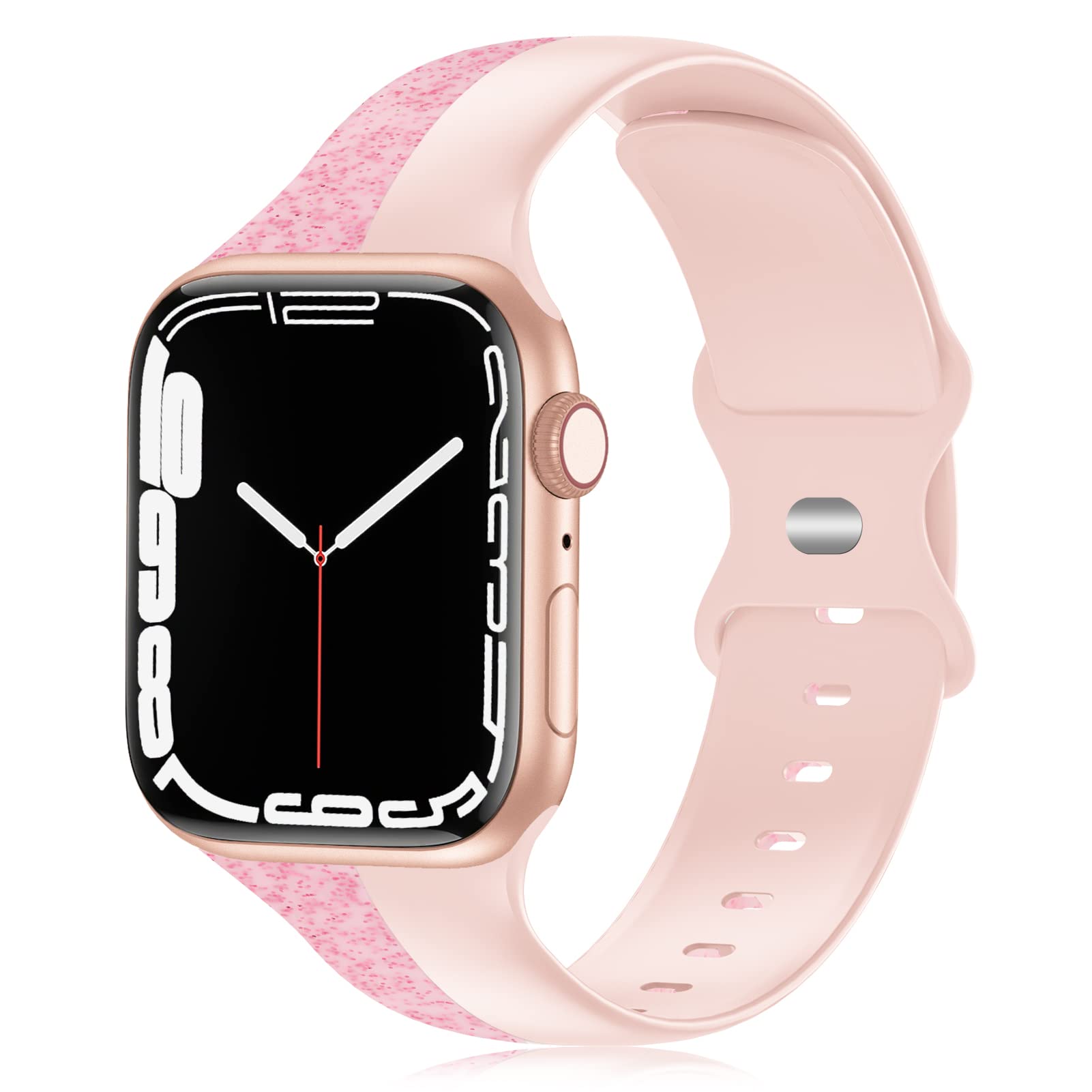 Wewatri Designer Sport Bands for Apple Watch 38mm 40mm 41mm 42mm 44mm 45mm 49mm - Soft Silicone Replacement Strap Compatible with iWatch SE Ultra Series 8 7 6 5 4 3 2 1 - Perfect for Gym, Running & Everyday Wear