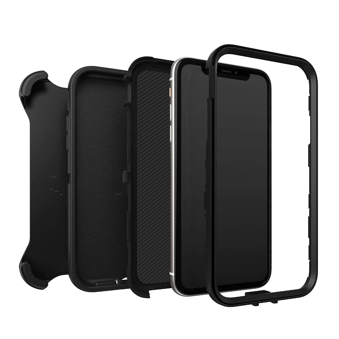Defender 11 Shockproof Protective Case for iPhone 11 (Screenless Edition) - Anti-Scratch, Durable Cover - Perfect for Outdoor Activities, Travel & Daily Protection (Black)