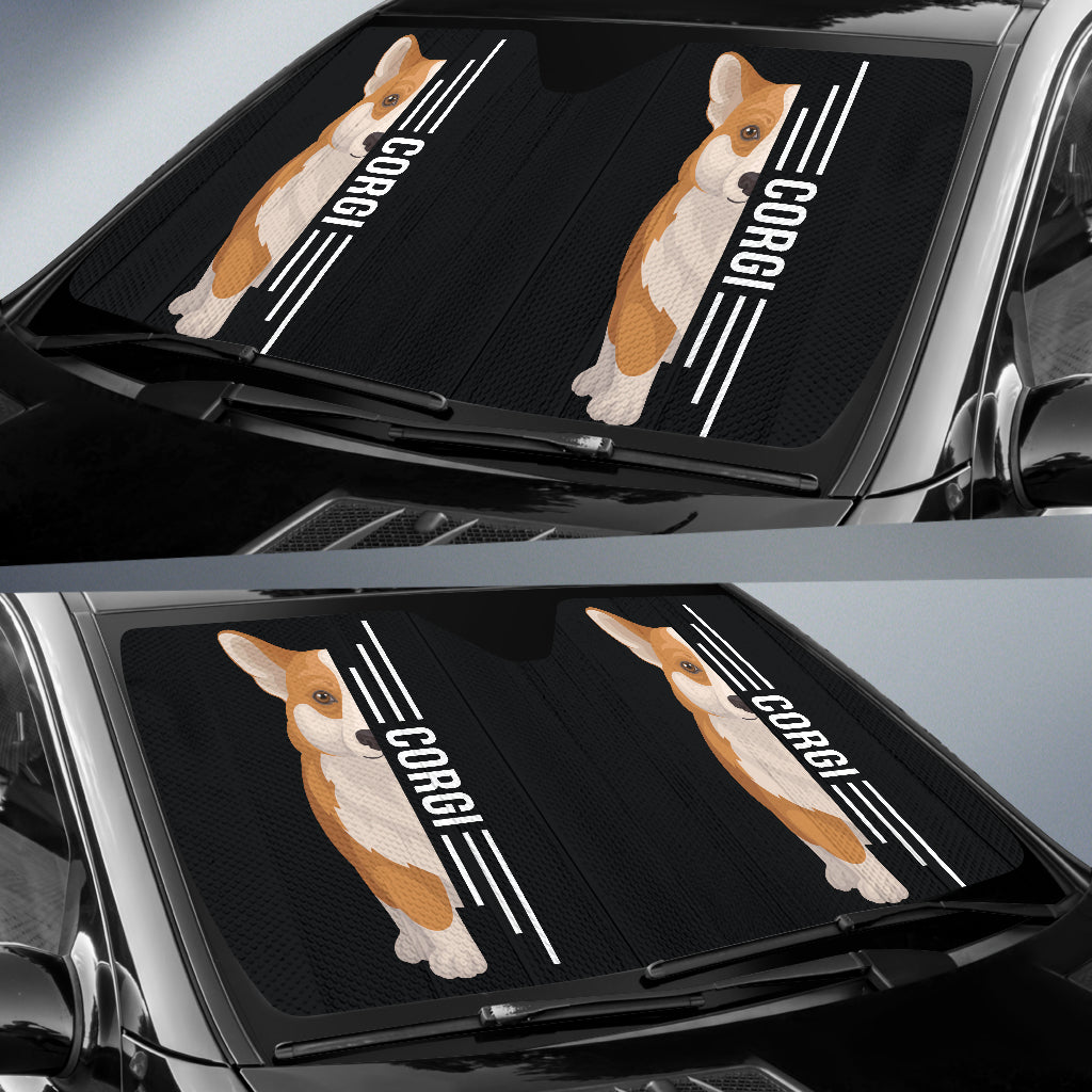 Premium Corgi Car Sun Shade for Dogs - UV Protection & Heat Shield - Perfect for Travel, Road Trips & Pet Safety