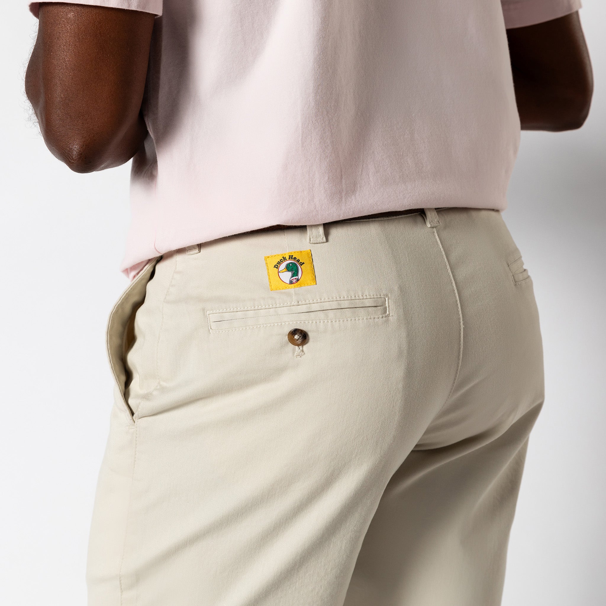9 Gold School Chino Shorts - Stone Gold Patch | Comfortable Casual Shorts for Men | Perfect for School, Summer Outings & Relaxing