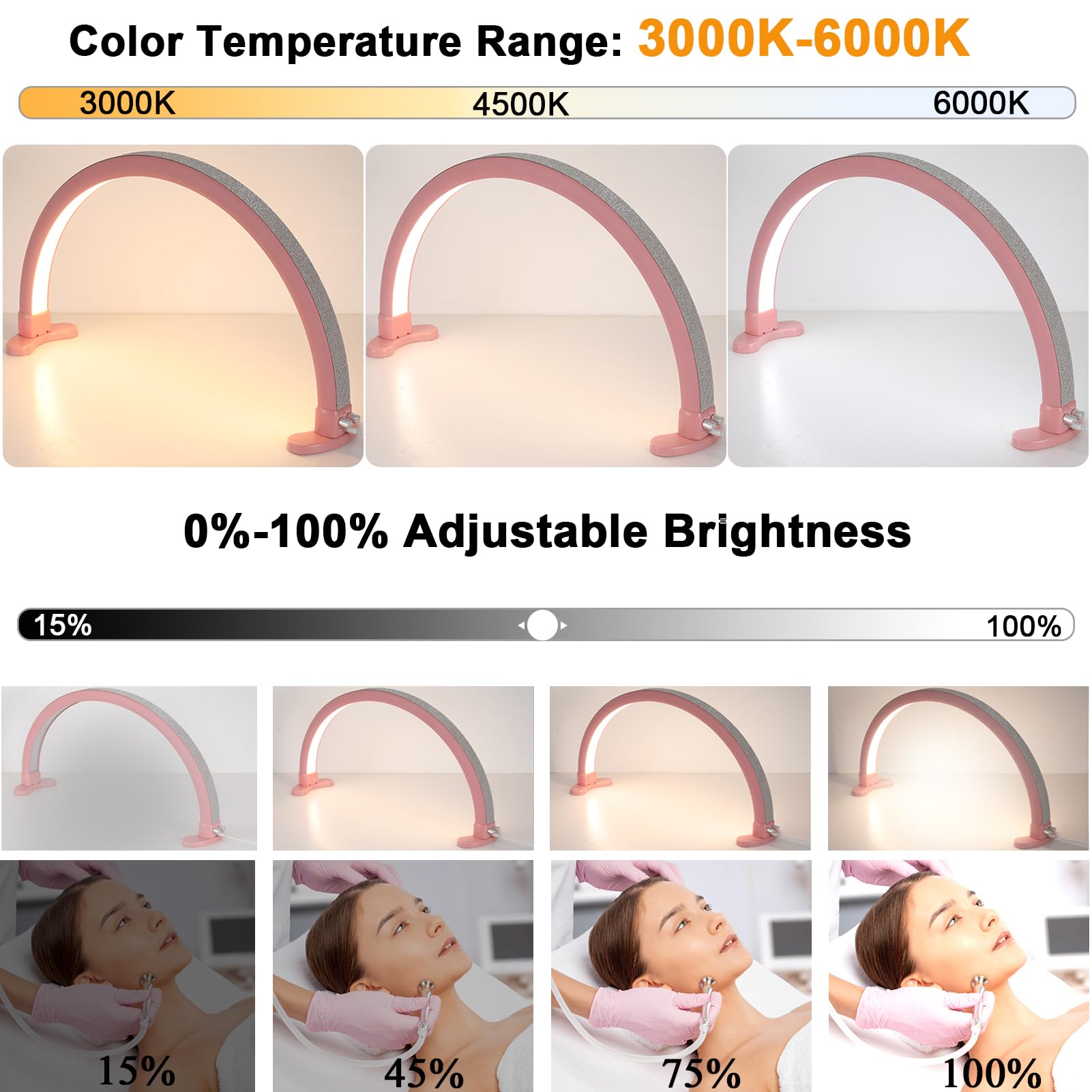 40W Bright Half Moon Nail Lamp for Desk - 29