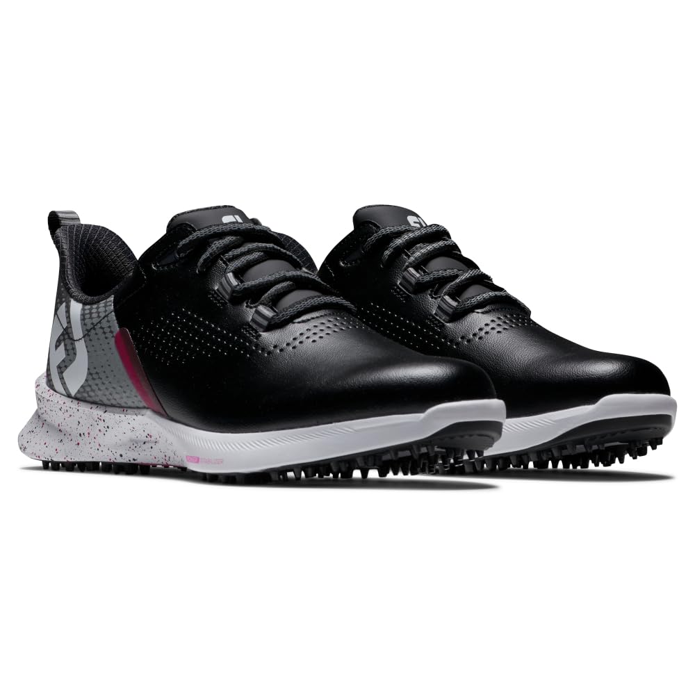 FootJoy Women's FJ Fuel Spiked Golf Shoes - Lightweight & Waterproof for Comfortable Play on the Course | Perfect for Walking 18 Holes & All-Weather Performance