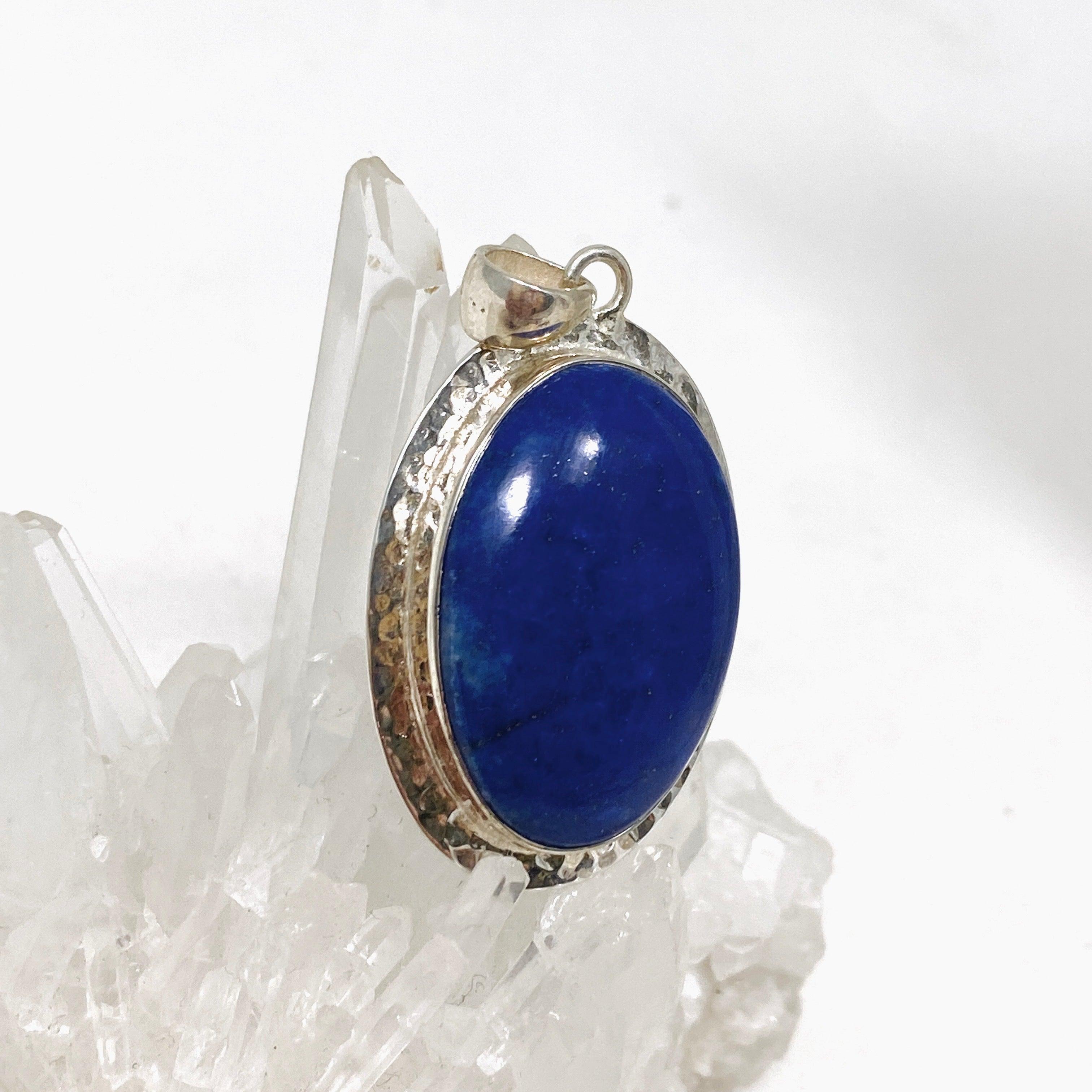 Lapis Lazuli Oval Pendant Necklace - Genuine Stone Jewelry KPGJ3841 for Women, Gift for Her, Spiritual Healing & Meditation Accessory