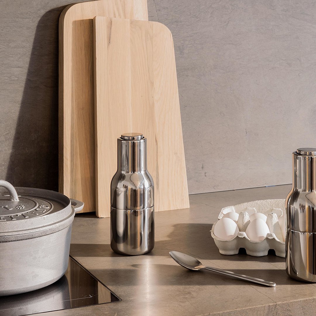 Premium Stainless Steel Bottle Grinder (2-Pack) - Perfect for Kitchen, Camping & Travel - Spice & Herb Grinder with Easy Twist Design