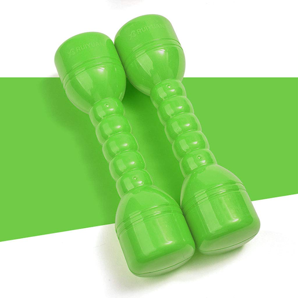 VNK 2-Piece Kids Dumbbell Set - Lightweight Plastic Exercise Weights for Children, Pink Home Gym Equipment - Perfect for Indoor Fitness, Strength Training & Playtime Activities