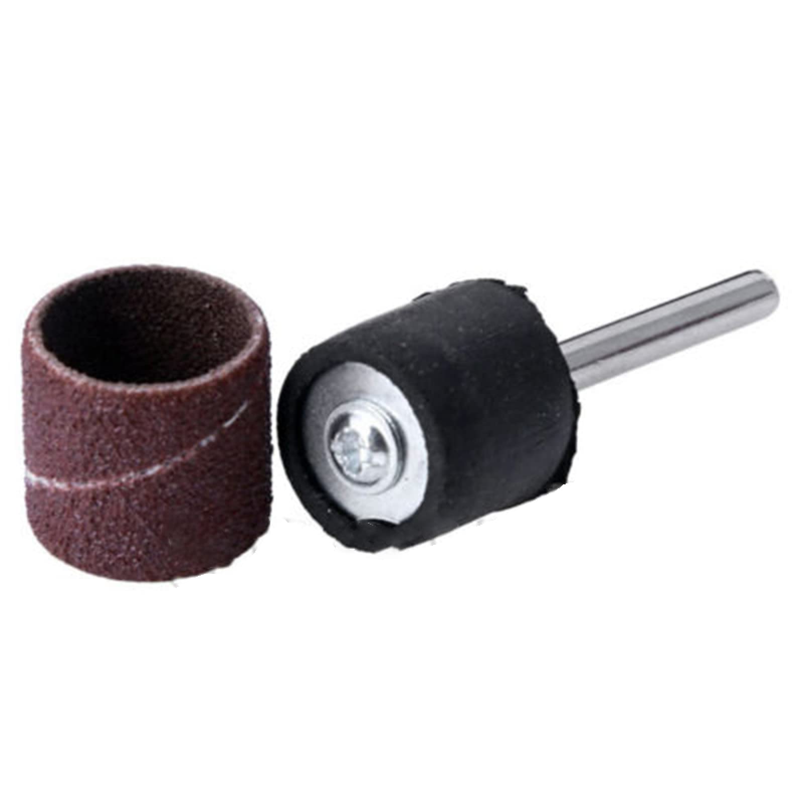 100PCS 80 Grit Sanding Drum Bands & Sleeves Set with Mandrels for Rotary Tools | Woodworking, Metal Polishing & DIY Projects | Abrasive Sanding Kit for Dremel & Drill Accessories
