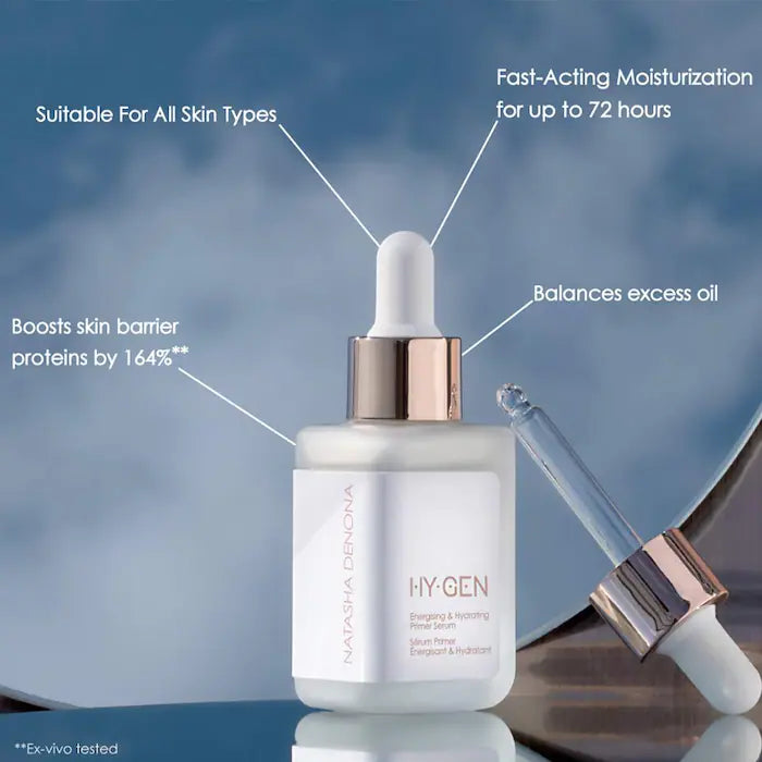 HY GEN Primer Serum - Hydrating & Energizing Face Primer by Natasha Denona | Makeup Base for Flawless Foundation Application | Perfect for Daily Wear & Special Occasions