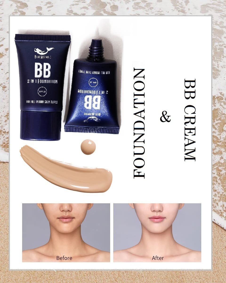 Best Moisturizing & Whitening BB Cream Foundation - Natural Coverage for Flawless Skin | Perfect for Daily Wear & Special Occasions