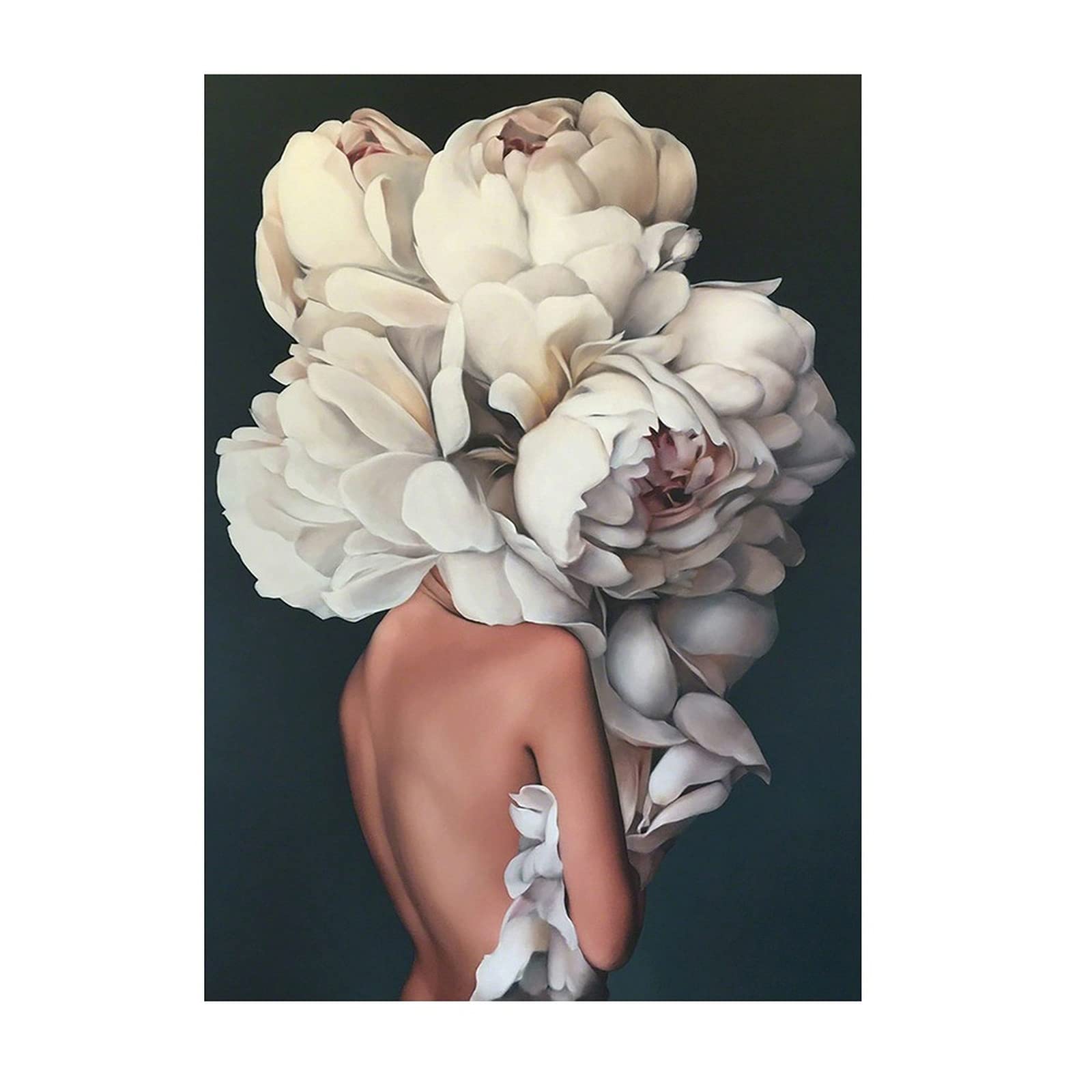 5D DIY Diamond Painting Kit for Adults - Sexy Girl with Flower Headpiece, Full Round Drill Rhinestone Art, 12x16 Inch Wall Decor Canvas - Perfect for Home Decor, Gifts & Relaxation Therapy