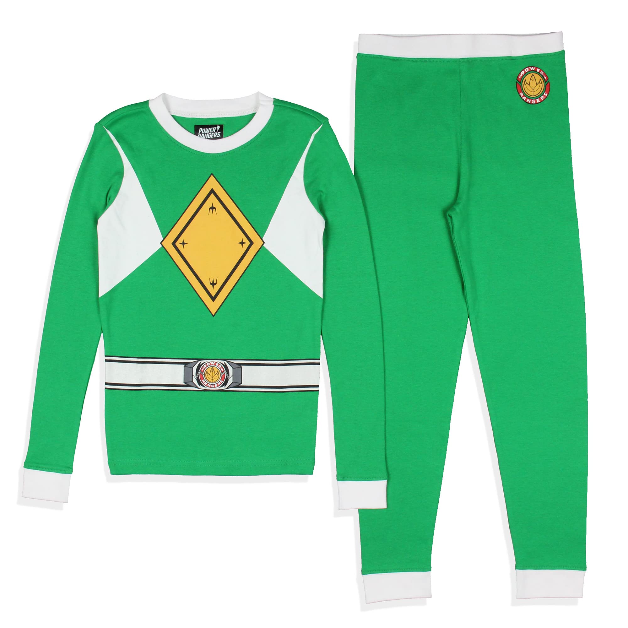 Power Rangers Boys' Red Ranger Costume Pajama Set - Classic Character Sleepwear for Kids Birthday & Halloween Party Outfit