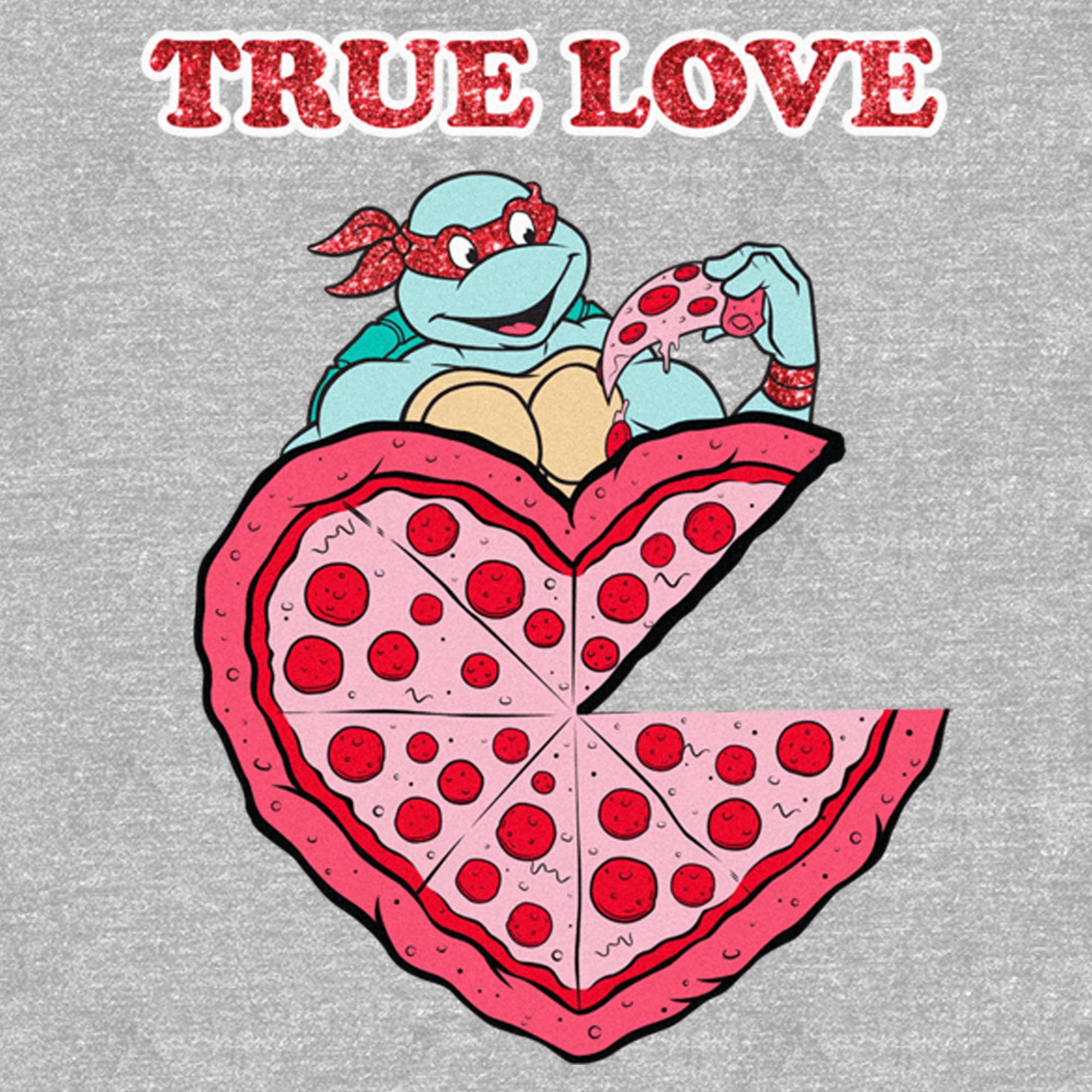 Men's Teenage Mutant Ninja Turtles Raphael & Pizza Graphic T-Shirt | Cool TMNT Fan Apparel for Casual Wear & Comic Con