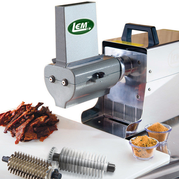 LEM 433TJ 2-in-1 Jerky Slicer & Tenderizer Attachment for Meat Processing - Perfect for Home Kitchen, Hunting, and Camping Food Prep
