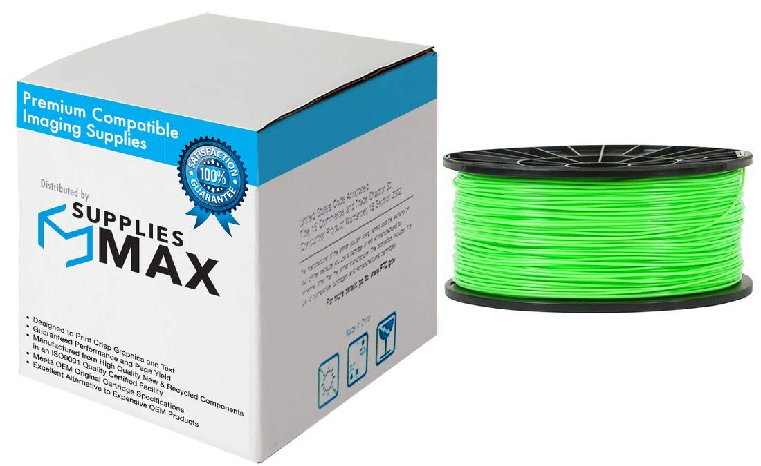 Premium 1.75mm Green ABS 3D Printer Filament - 1KG Spool, Universal Compatibility for Most FDM Printers - Ideal for Prototyping, DIY Projects & Educational Models (PFABSGR)