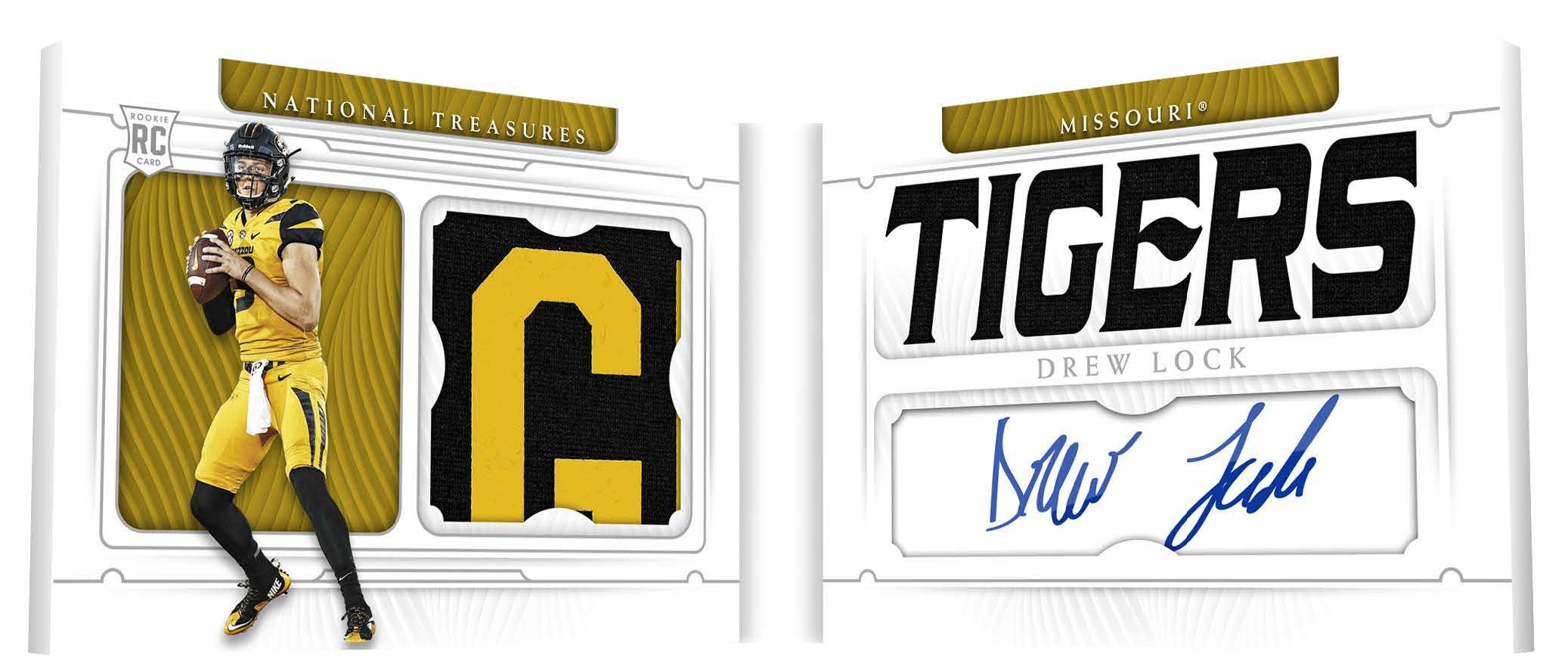 2019 Panini National Treasures Collegiate Football Hobby Box - Authentic NFL Draft Collectibles & Trading Cards for Sports Fans - Perfect for Collecting, Investing, and Gifting