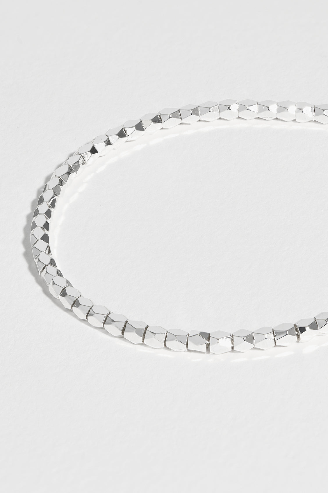 Elegant Silver Plated Coco Necklace EBN5309S - Perfect for Parties, Weddings & Everyday Wear
