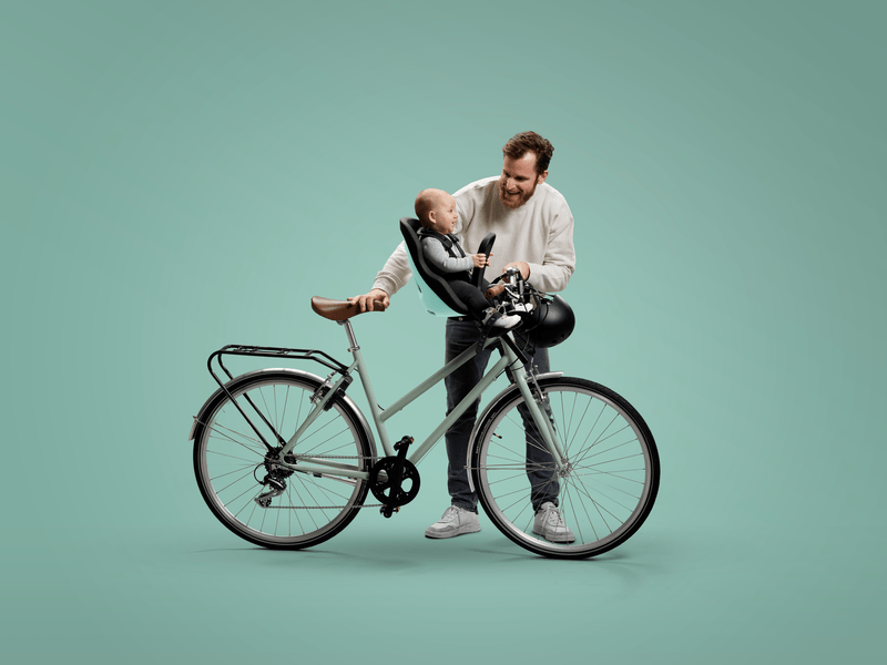 Thule Yepp Nexxt 2 Mini Child Bike Seat - Universal Fit for Most Bicycles | Safe & Comfortable Toddler Carrier | Perfect for Family Cycling Adventures & Urban Commutes