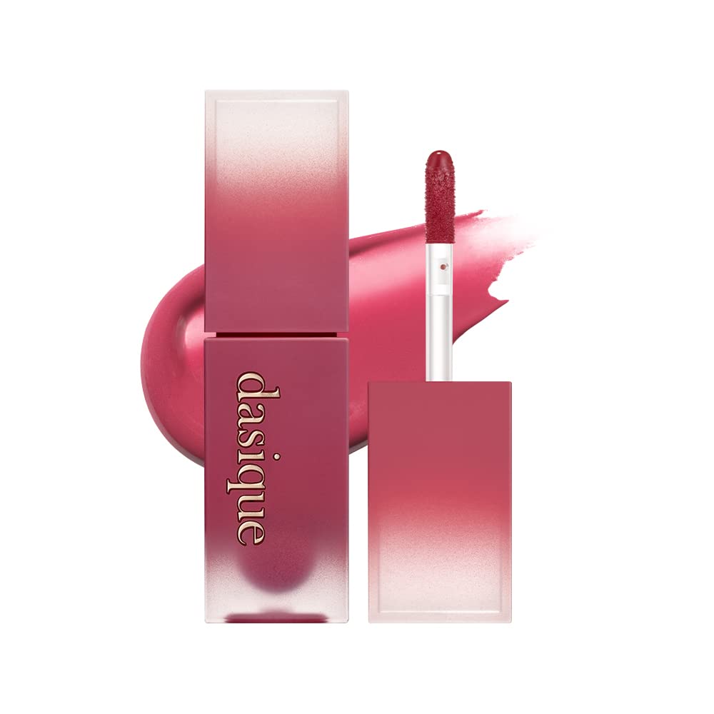 Dasique Cream de Rose Tint (07 Crimson) - Velvet Cream Matte Lip Stain with Rose Water Extract | Vegan & Cruelty-Free | 0.11 oz | Long-Lasting Hydrating Lip Makeup for Daily Wear, Date Night & Special Occasions