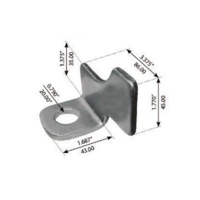 Freightliner & Sterling Truck Wear Pad - Right Hand Replacement (Part #161 6456 001) | Durable Brake System Component for Heavy-Duty Commercial Vehicles