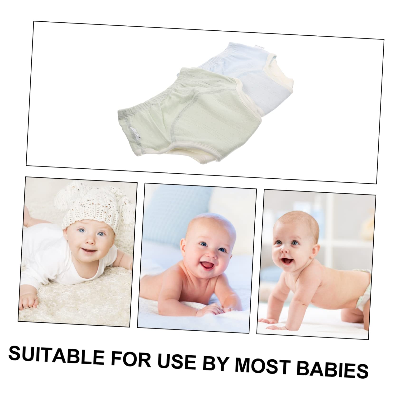 HEMOTON 6-Pack Washable Cotton Training Underwear - Reusable Potty Training Pants & Swim Diapers for Toddlers | Daytime Use, Nighttime Protection & Swimming