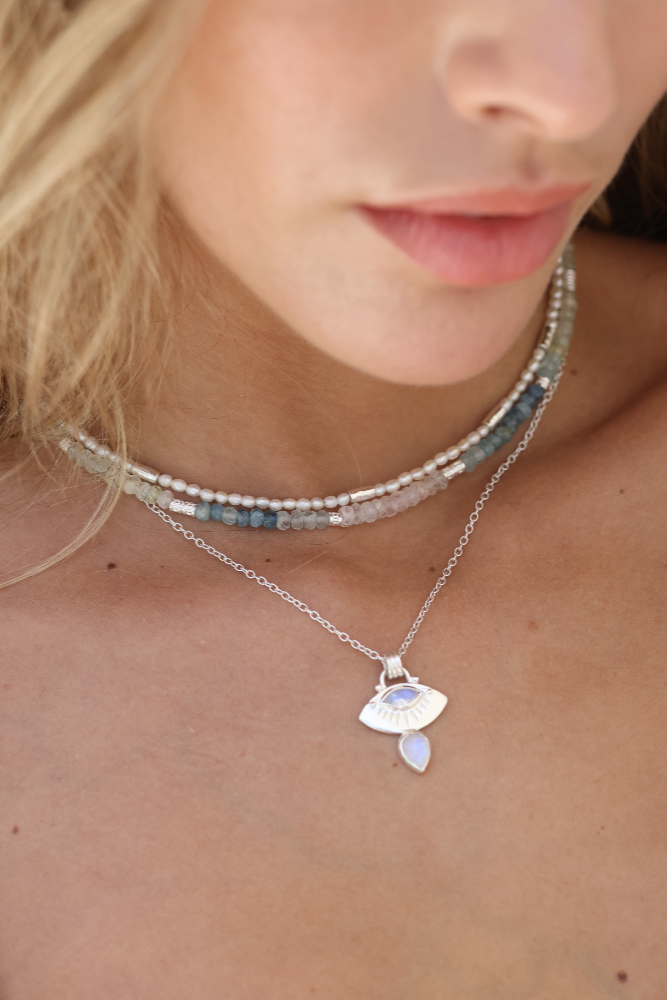 Elegant Pearl Silver Necklace for Women - Timeless Jewelry Gift for Wedding, Anniversary & Special Occasions