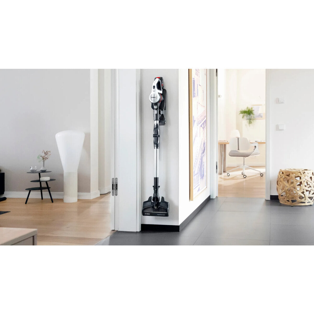 Bosch Unlimited 7 Cordless Vacuum Cleaner - Powerful 25KPA Suction, Lightweight, White (BCS711WAU) - Perfect for Hardwood Floors, Carpets & Pet Hair Cleaning