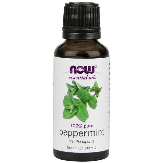 NOW Foods 100% Pure Peppermint Essential Oil - 1 fl oz (30ml) for Aromatherapy, Massage & DIY Skincare | USDA Organic Certified, Therapeutic Grade | Stress Relief & Headache Remedy