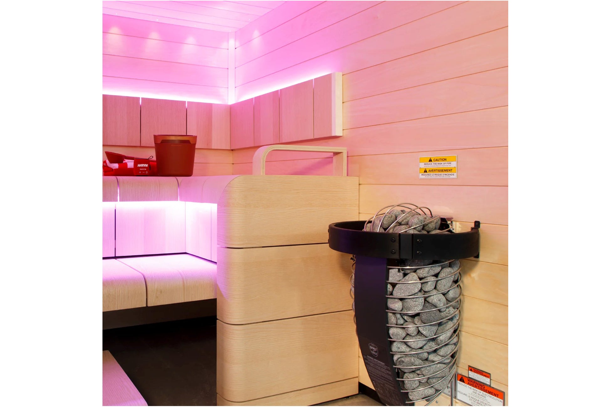 Harvia Spirit Electric Sauna Heater with Xenio WiFi Control - Smart Home Spa & Wellness Solution for Indoor Sauna Rooms