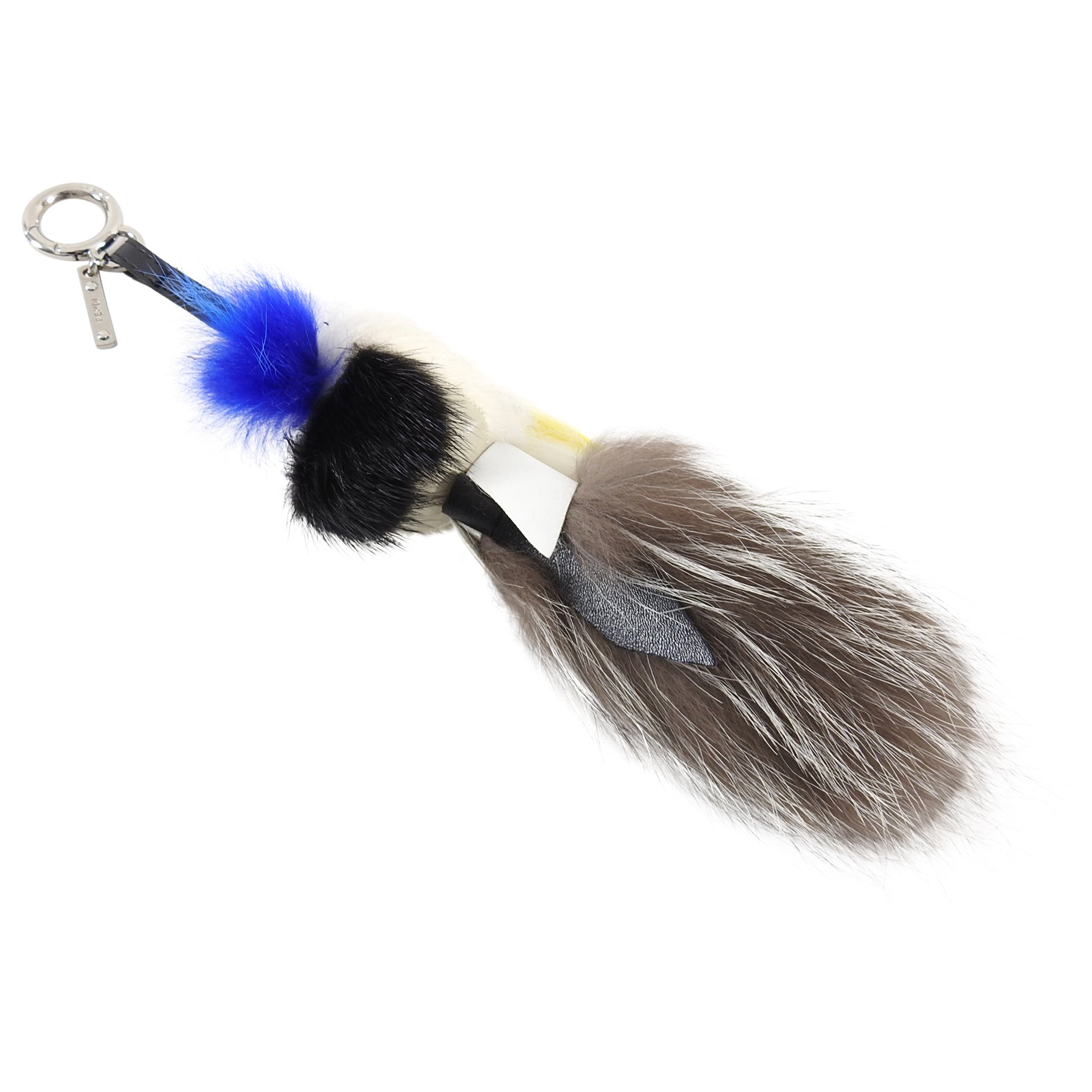 Fendi Karlito Karl Lagerfeld Fox Fur Bag Charm Keychain - Luxury Designer Handbag Accessory for Women, Perfect for Bags, Wallets & Gift Giving