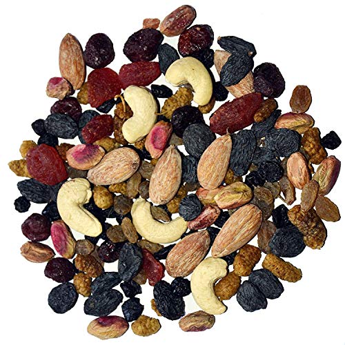 Leeve Premium Roasted Salted Nuts with Berries - 400g (14oz) | Healthy Snack Mix with Almonds, Cashews & Dried Fruits | Perfect for Office, Hiking & Travel Snacks