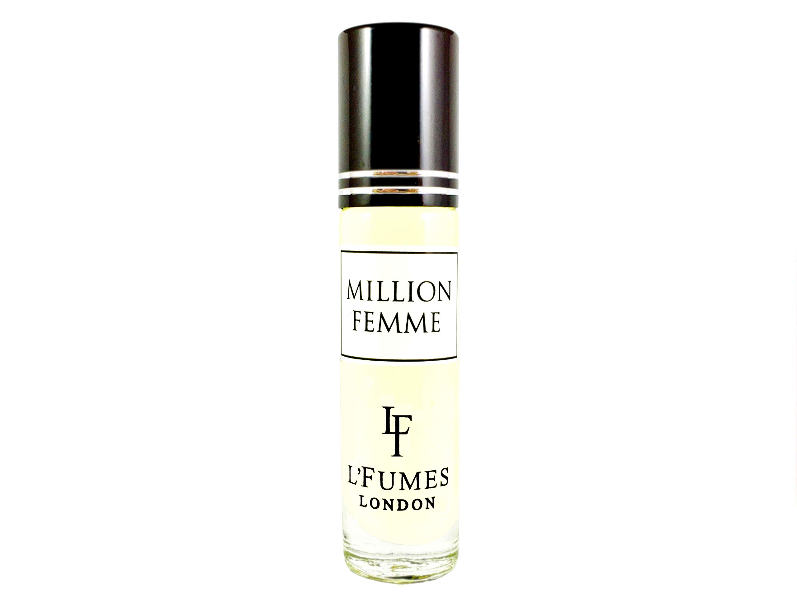 L'Fumes London MILLION FEMME Perfume Oil for Women - 8ml Roll-On Fragrance, Long-Lasting Floral Scent - Perfect for Date Nights, Office Wear & Special Occasions