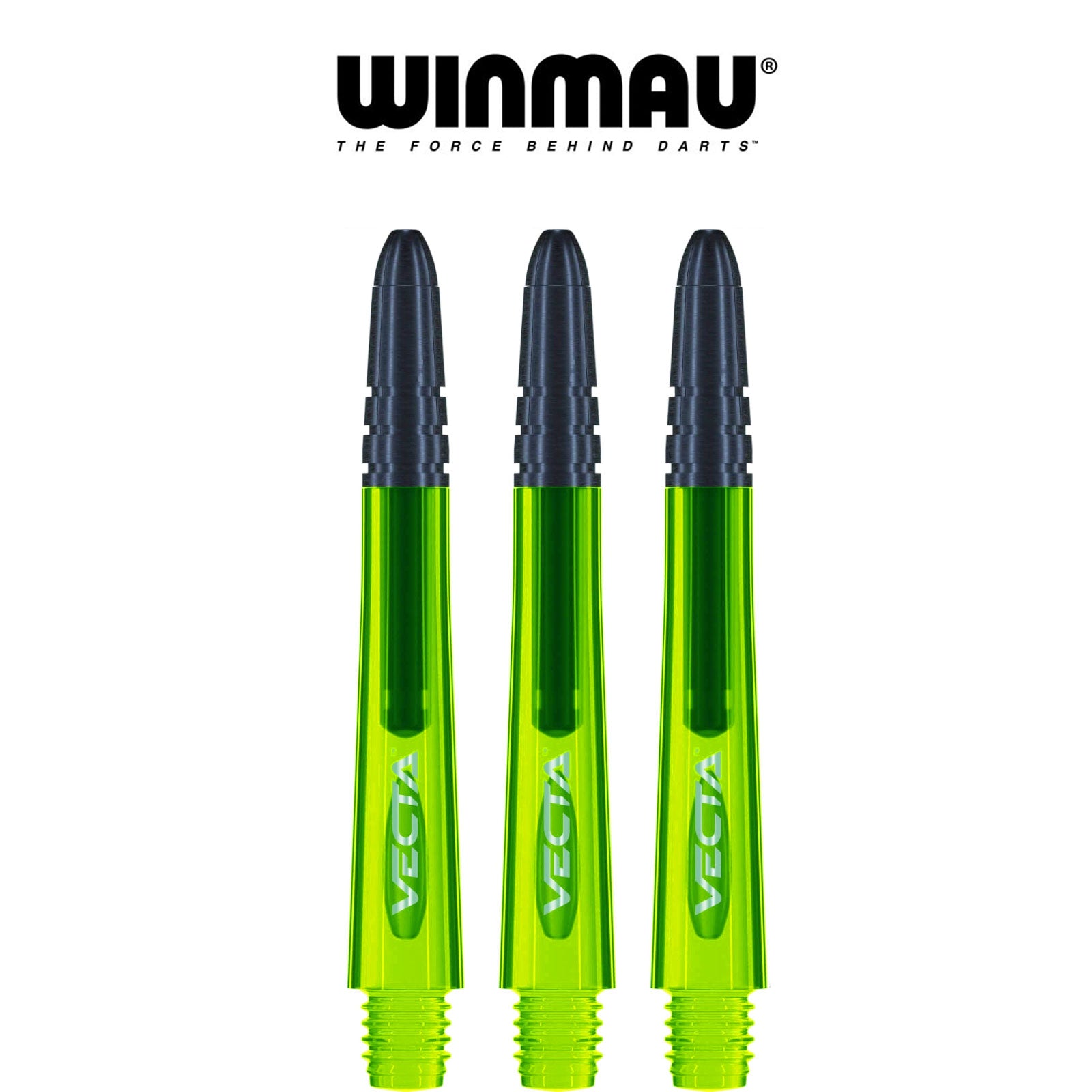 WINMAU Vecta Composite Dart Shafts - Medium Green (2-Pack) | Durable & Lightweight Dart Accessories for Professional & Casual Play | Perfect for Bars, Tournaments & Home Game Rooms