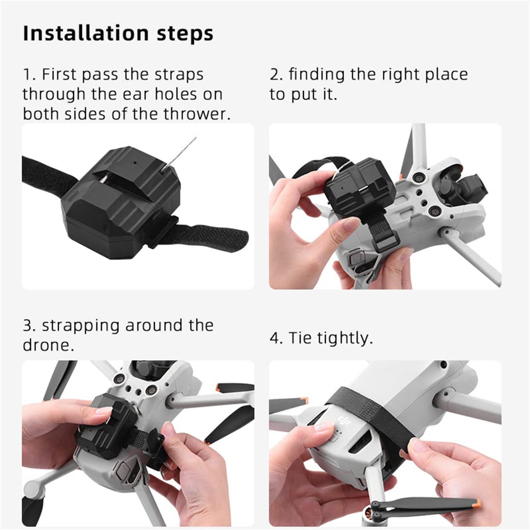 DJI Mini 3 Pro/Mini 2/SE Drone Airdrop Launcher Accessories - Compatible with Mavic Pro, Air & FIMI X8 SE - Perfect for Aerial Delivery, Photography & Outdoor Adventures