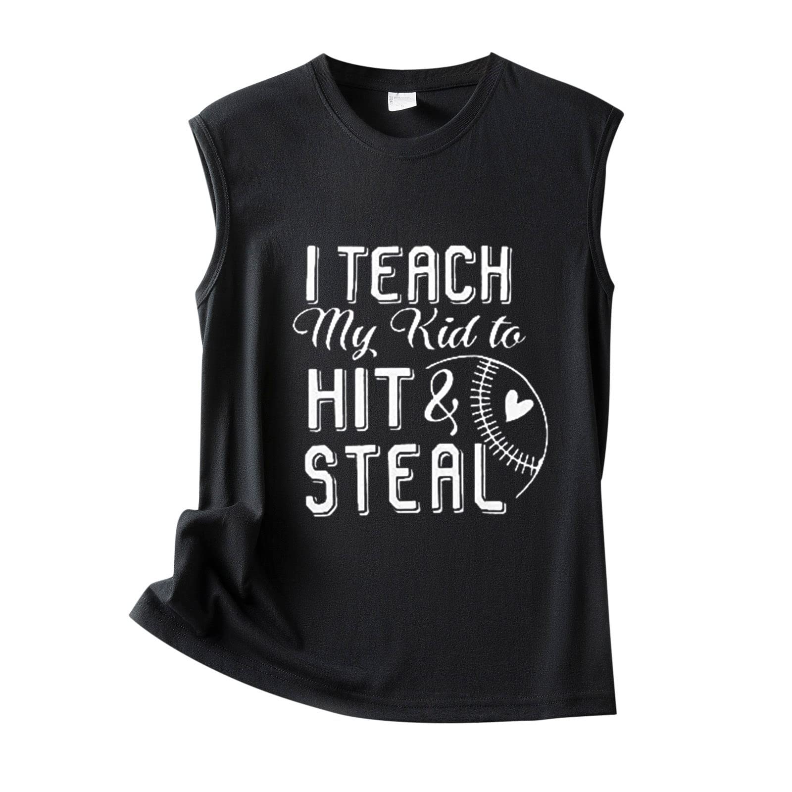 Women's Baseball Tank Tops - Sleeveless Active Workout Shirts for Running, Yoga & Summer Casual Wear - Breathable Moisture-Wicking Athletic Tops for Women