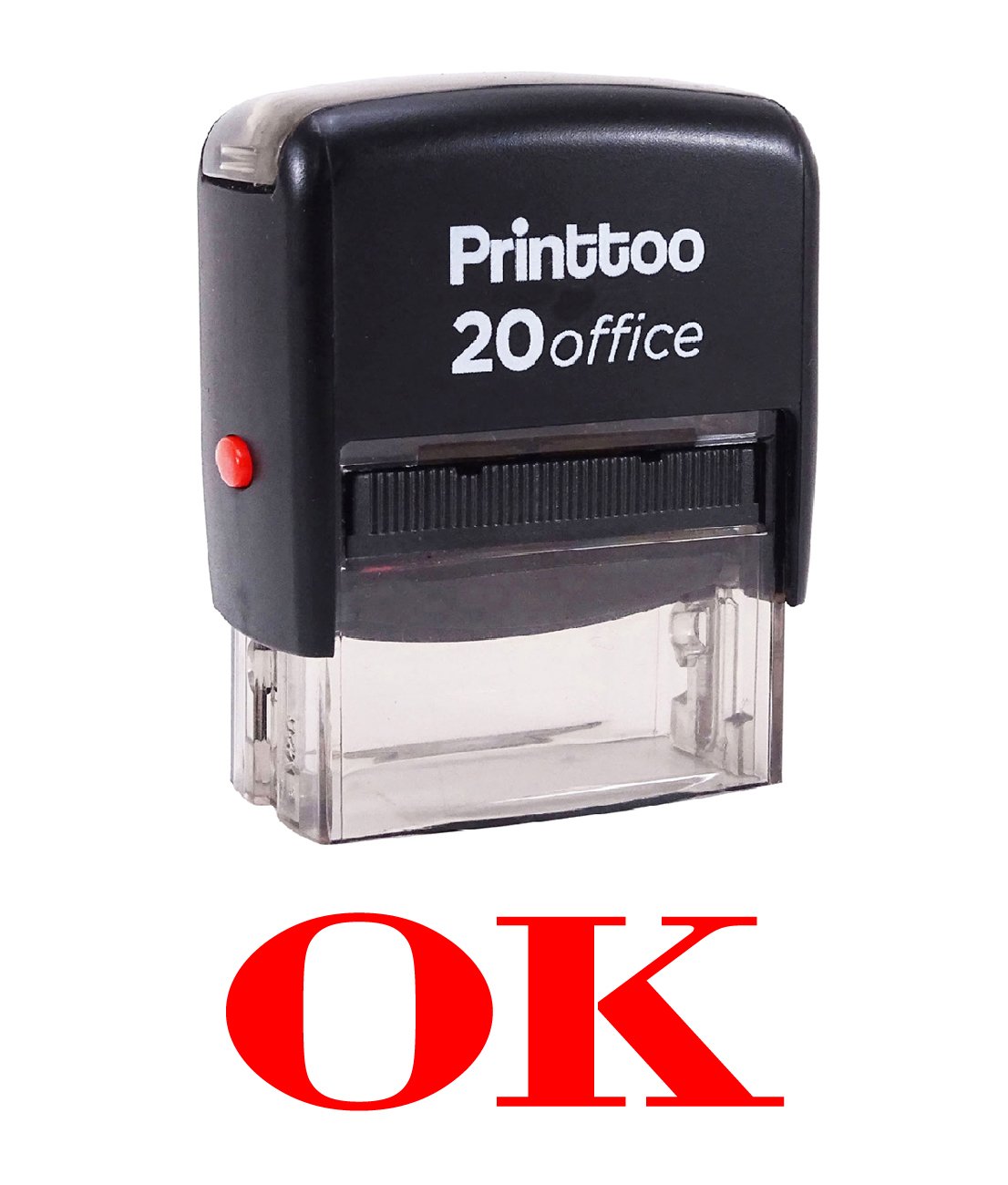 Custom Self-Inking Rubber Stamp for Office & Business - Personalized Stationery Stamp in Red - Perfect for Documents, Envelopes, Certificates & Paperwork