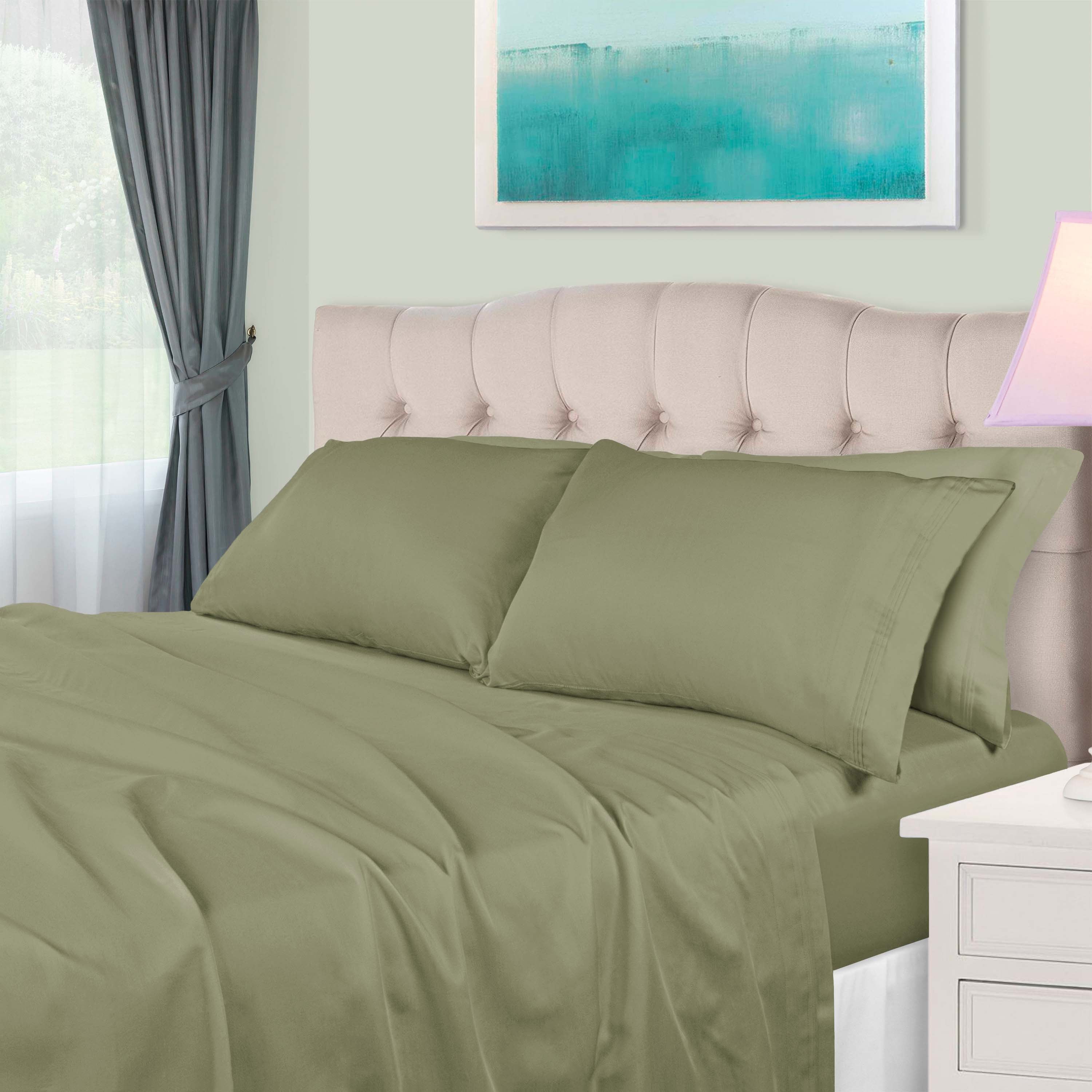 Premium 650 Thread Count Egyptian Cotton Sheet Set - Eco-Friendly, Breathable & Hypoallergenic - Perfect for Luxury Bedding & Hot Sleepers
