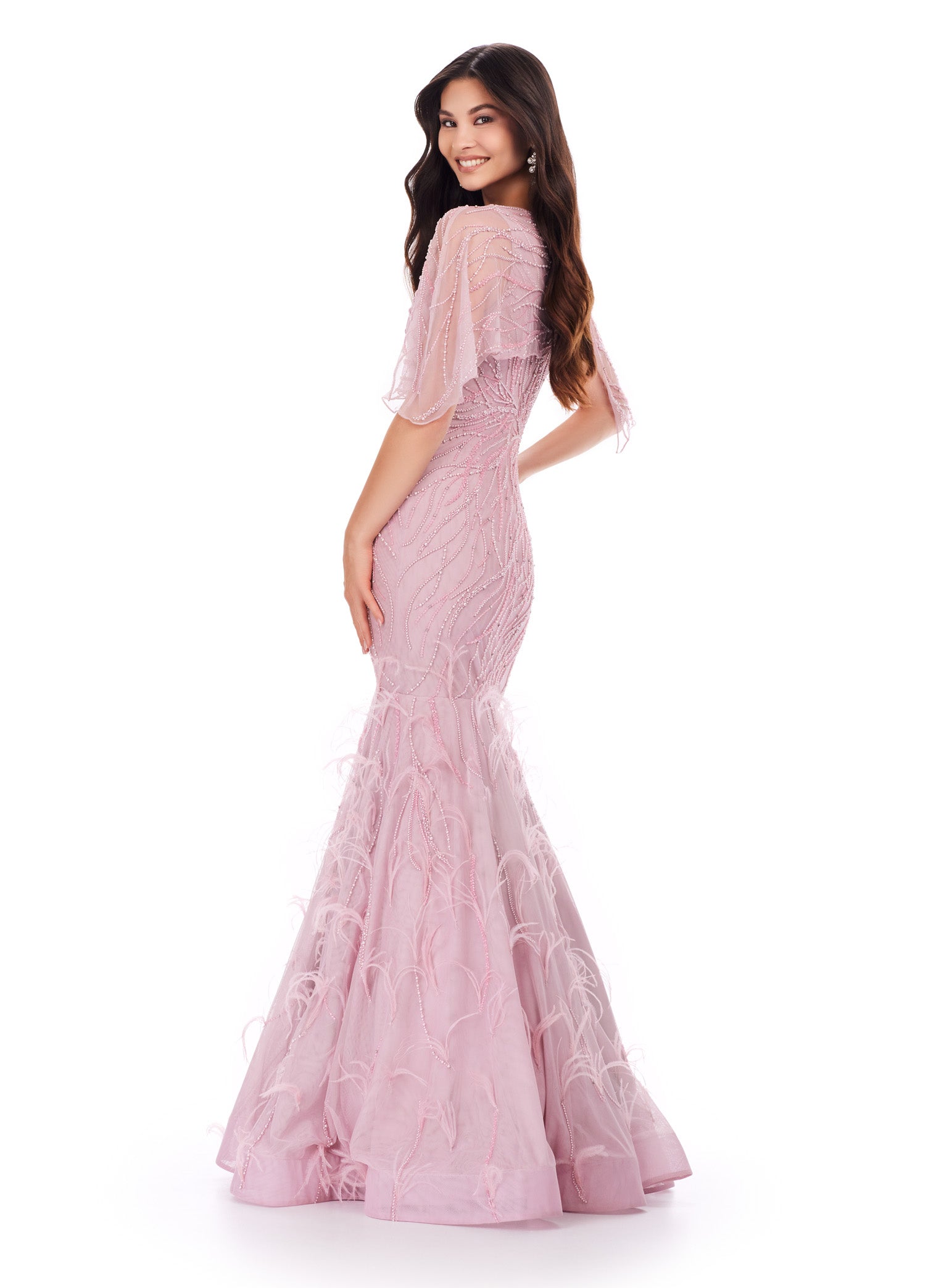 ASHLEYlauren 11431 Women's Elegant Floral Print Summer Dress - Perfect for Beach Vacations, Date Nights & Casual Outings