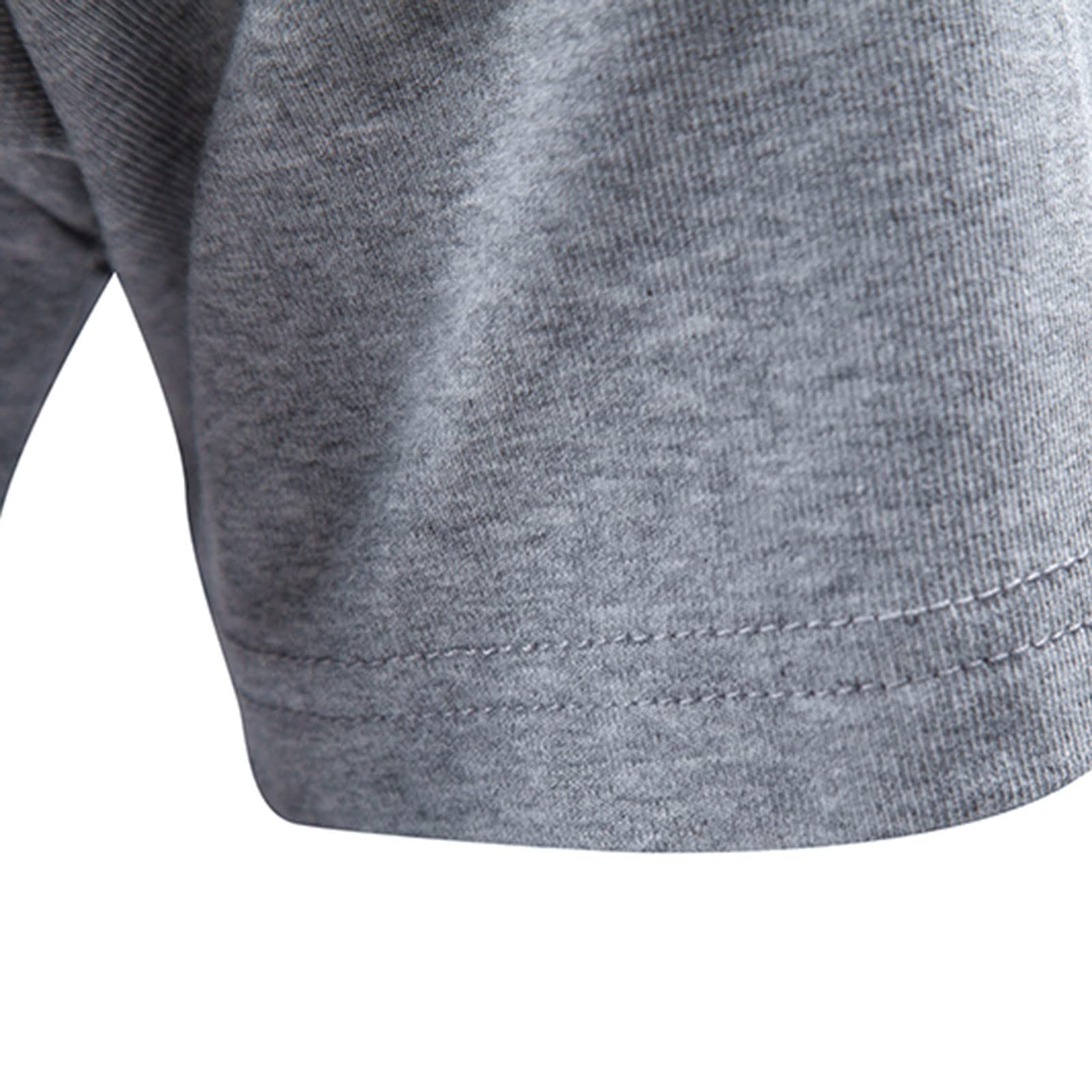 Men's Breathable Cotton Short Sleeve T-Shirt - Wicking Sports Tee for Spring & Summer | Casual Lapel Shirt in Elegant White & Grey (Size M) | Perfect for Gym, Running & Outdoor Activities