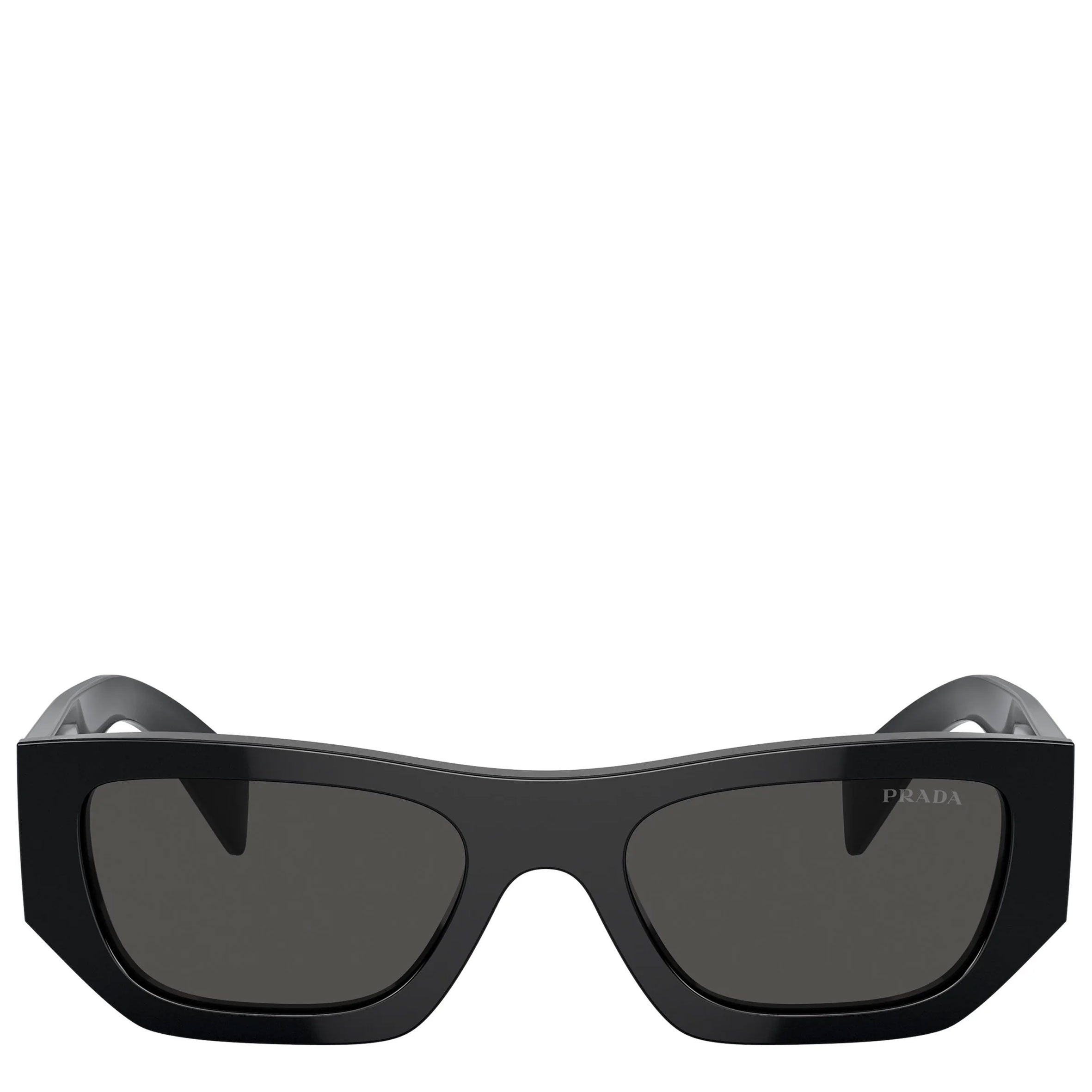 PRADA PRA01S Black Rectangle Sunglasses for Women & Men – Stylish UV Protection Shades for Outdoor, Driving & Fashion