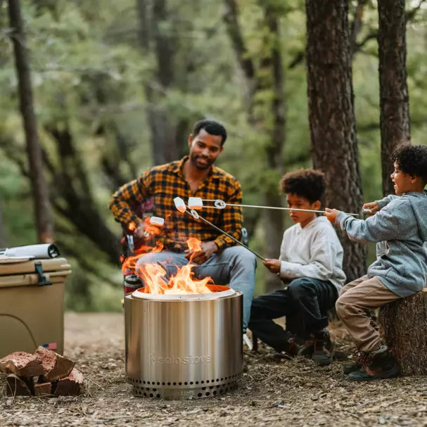 Solo Stove Bonfire 2.0 Fire Pit with Stand & Shield - Smokeless Outdoor Wood Burning Fire Pit for Backyard, Camping & Patio - Perfect for Gatherings & Relaxation