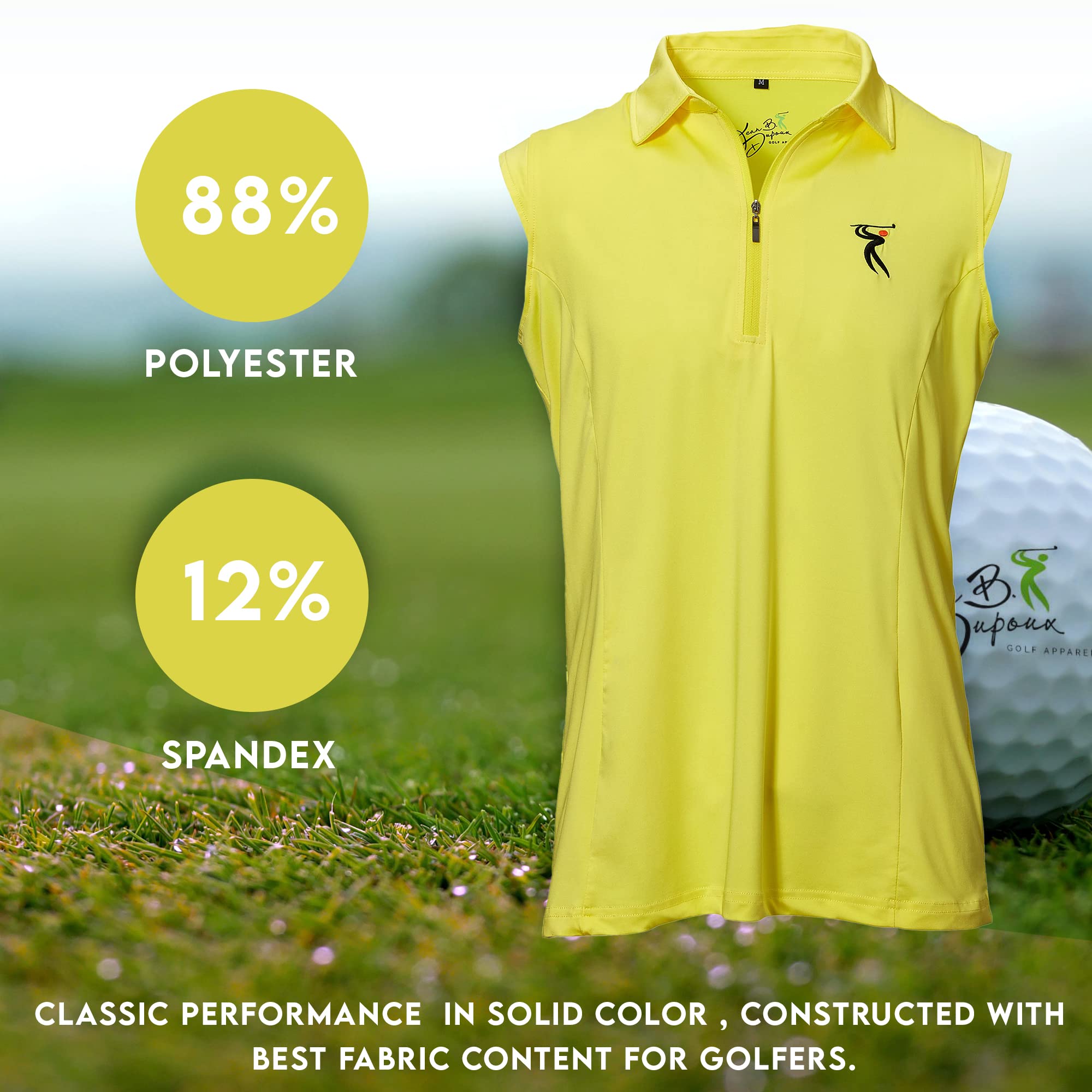 Premium Women's French Cut Short Sleeve Golf T-Shirt - Moisture Wicking & Comfortable Athletic Top with Free Adjustable Golf Hat | Perfect for Golfing, Tennis & Casual Wear
