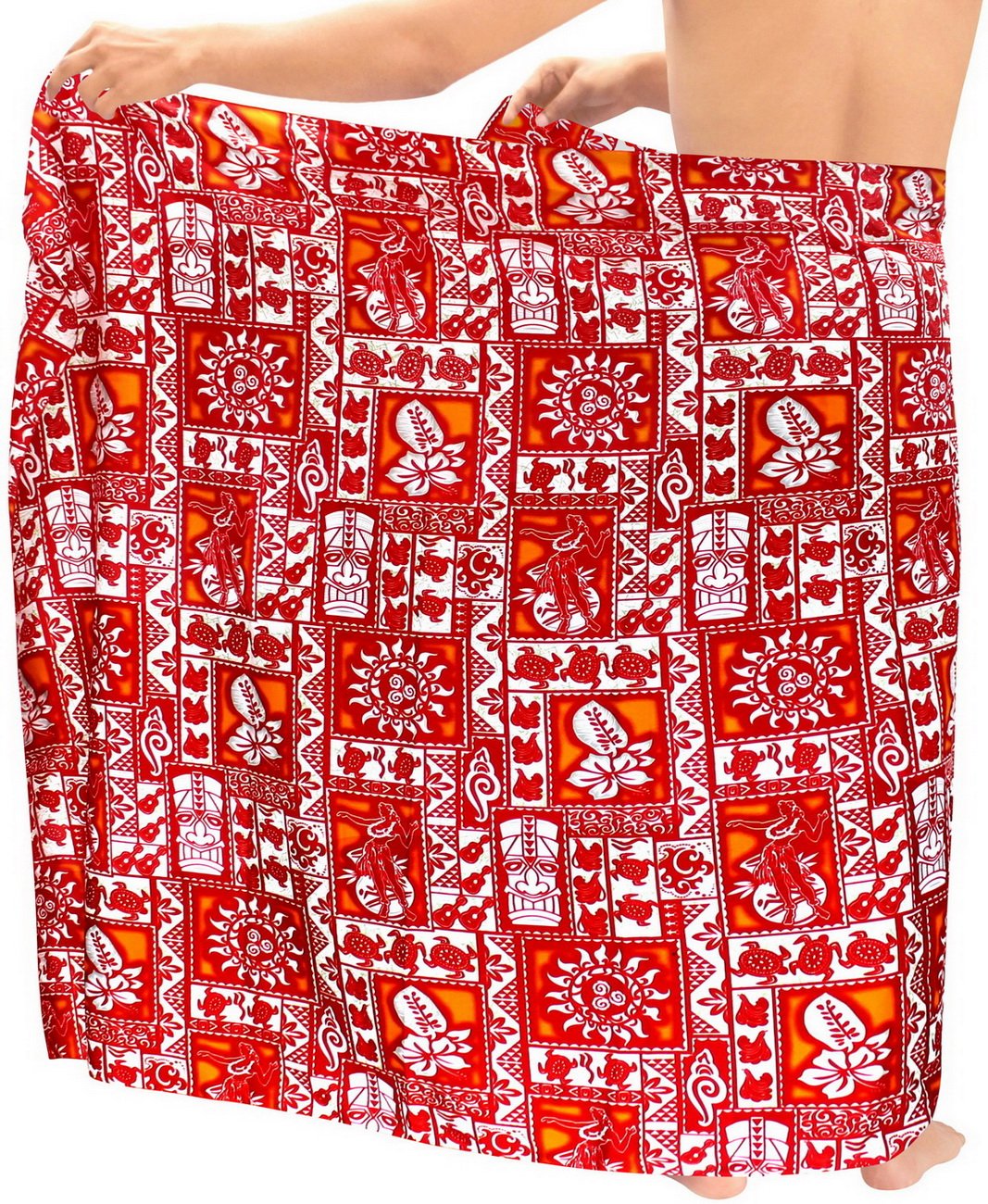 LA LEELA Men's Sarong Beach Cover Up - Quick Dry Swim Wrap for Men - Lightweight Summer Swimwear for Pool, Beach & Vacation - Perfect for Swimming, Surfing & Lounging