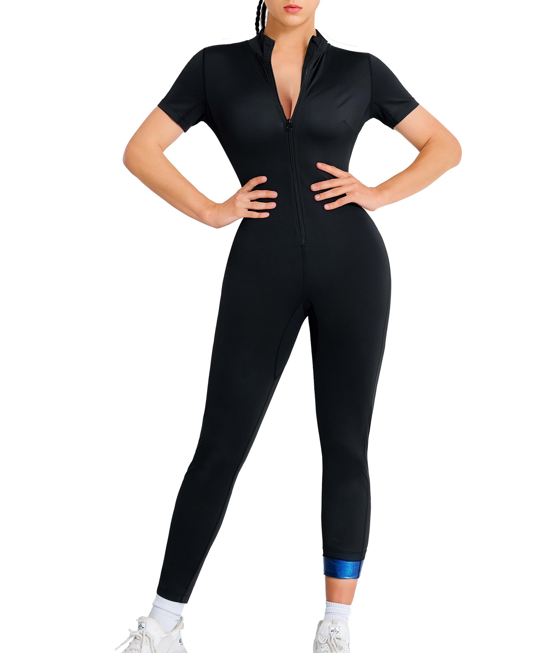 Junlan Women's Full Body Sauna Suit - Sweat Weight Loss Workout Outfit for Sauna, Exercise & Detox | Perfect for Gym, Home Workouts & Steam Sessions