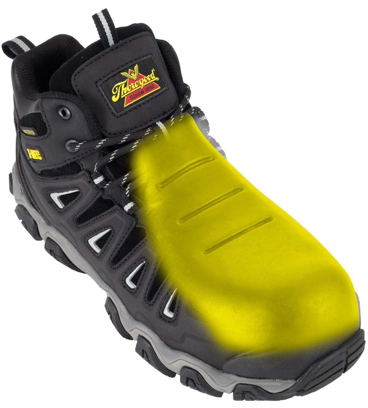 Thorogood Men's Crosstrex Metguard Safety Toe Waterproof Work Boots - Slip Resistant & Comfortable for Construction, Industrial & Outdoor Work