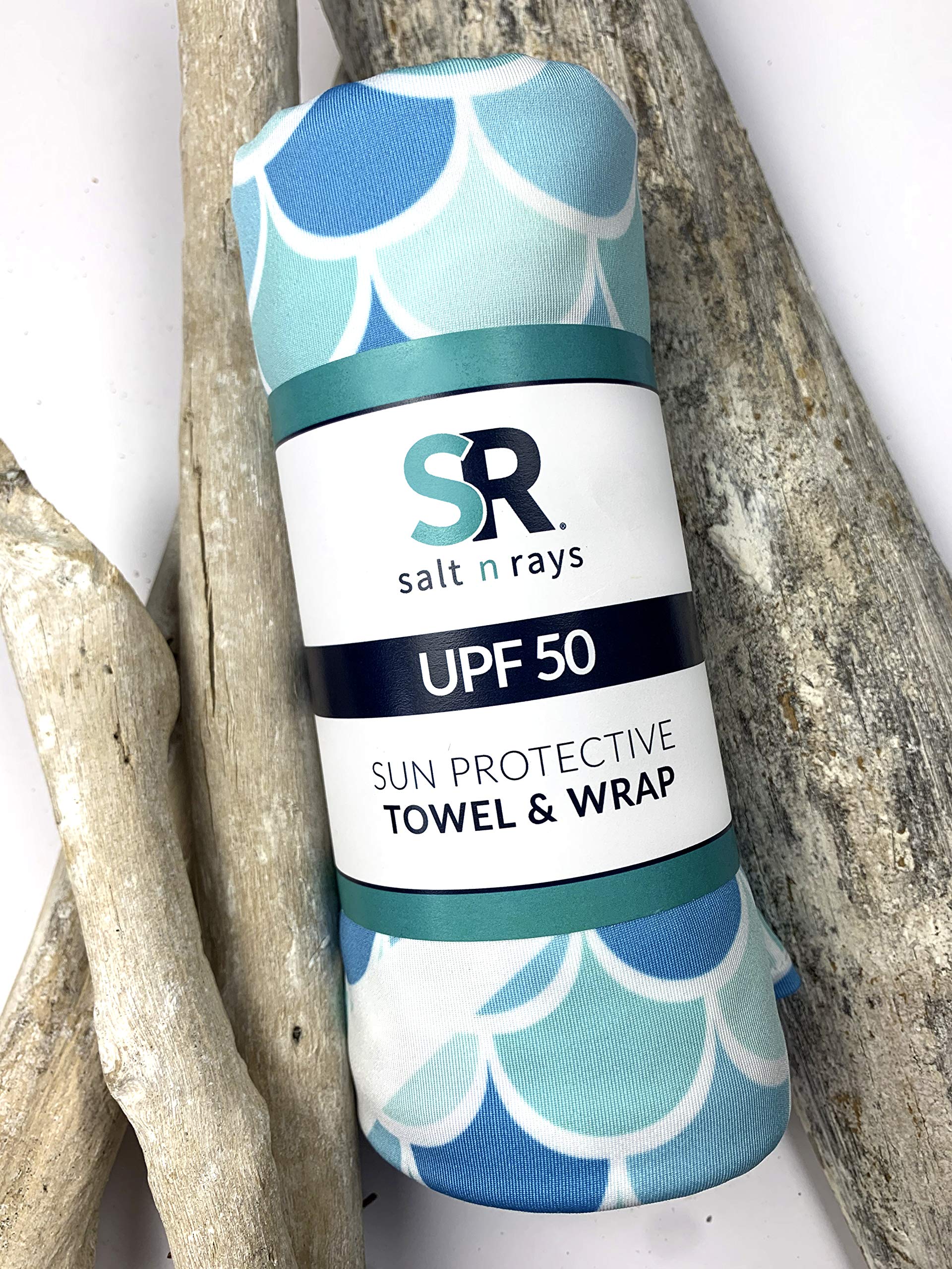 UPF 50+ Sun Protection Swim Wrap Towel - Quick Dry Beach Cover Up for Women, Mermaiden Design - Perfect for Pool, Beach & Outdoor Activities